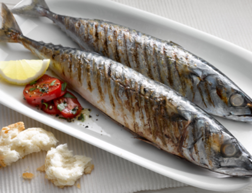 Grilled Mackerel with Tomato Salad